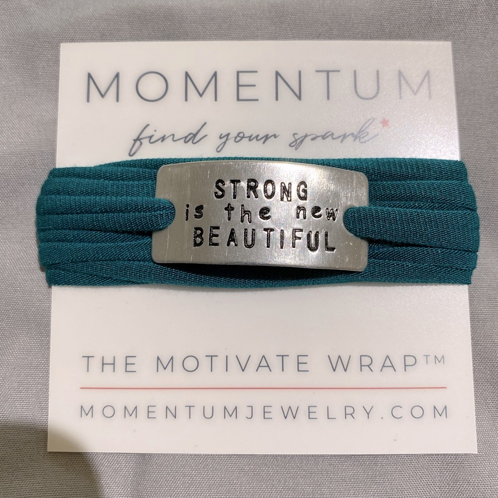 Momentum- The Motivative Wrap Bracelet (Blue/Green)